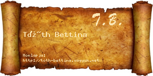Tóth Bettina névjegykártya